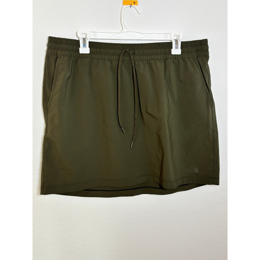 The North Face Aphrodite Skort Womens XL Olive Green Hiking Active Mini Skirt